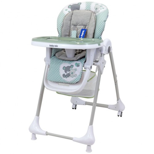 Detská stolička na kŕmenie Baby Mix Infant green - novorodenecká vložka